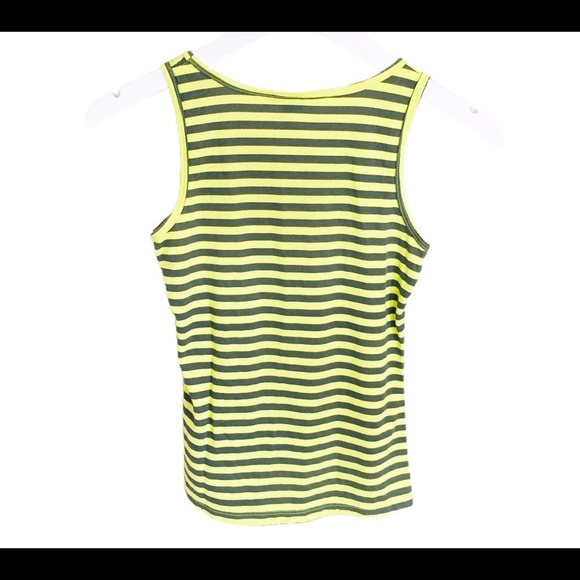 ROXY Girl Stripe Racerback Tank Green Girl  Size/Age 12Y - Picture 7 of 8